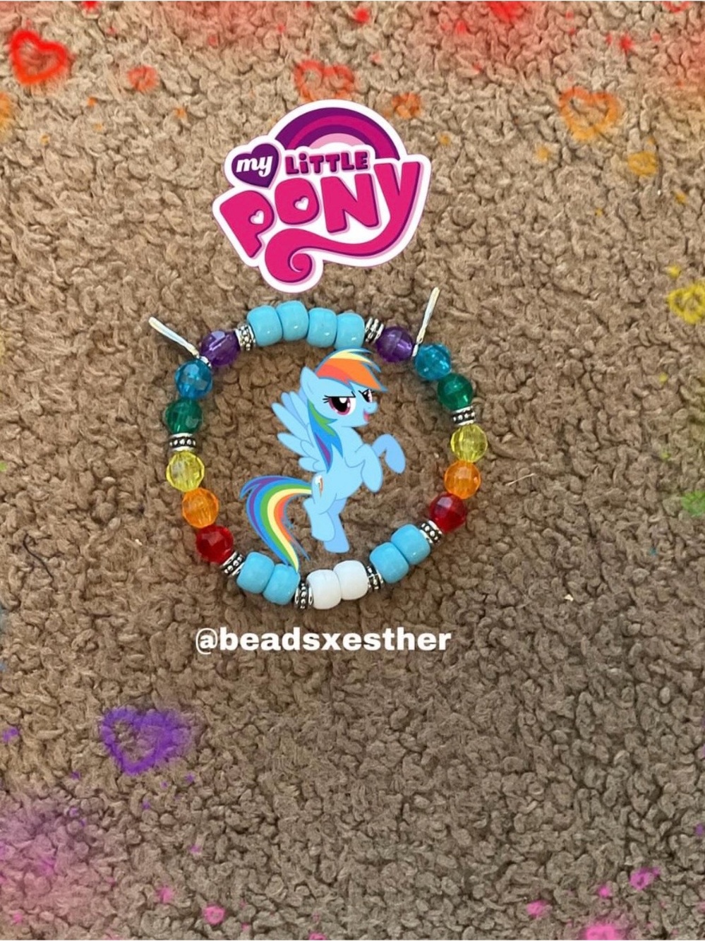 Rainbow Dash Beaded Bracelet - My Little Pony